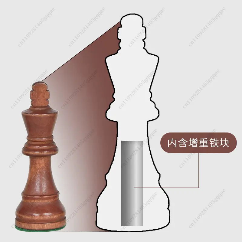 Premium Staunton Chess Set 3.5-3.75 Inch, Weighted Magnetic Wooden Pieces, Tournament Regulation Size