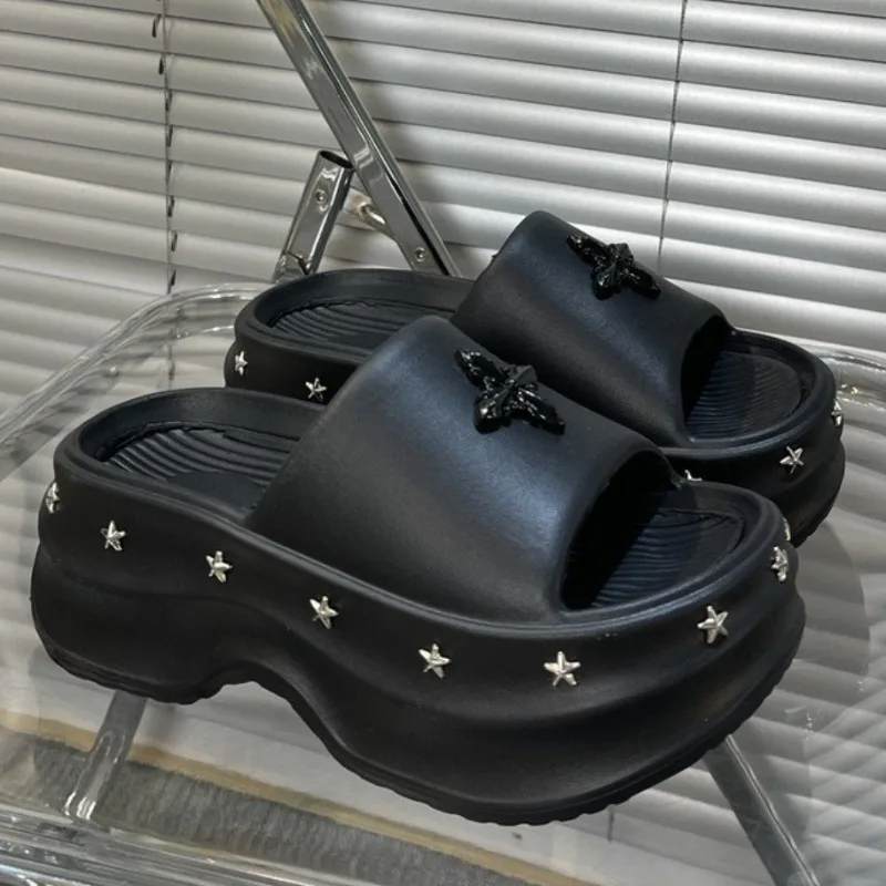 الصيف شبشب نسائي منصة صنادل شاطئ داخلي سحابة عدم الانزلاق الشريحة منزل الوجه يتخبط عالية الكعب الإناث السيدات لينة في الهواء الطلق