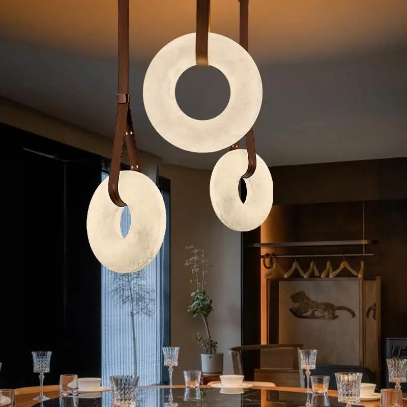 

Natural Marble LED Pendant Lights New Designer Luxury Decorate Chandelier Parlor Dining Room Bedroom Ceiling Lighting Fixtures
