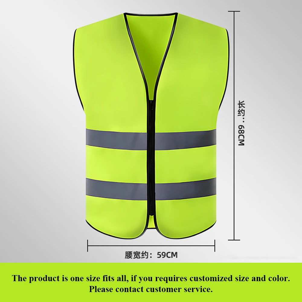 Reflective Safety Vest for Construction Work High Visibility Security Protection Man Working Clothes Uniform Hi Vis Workwear