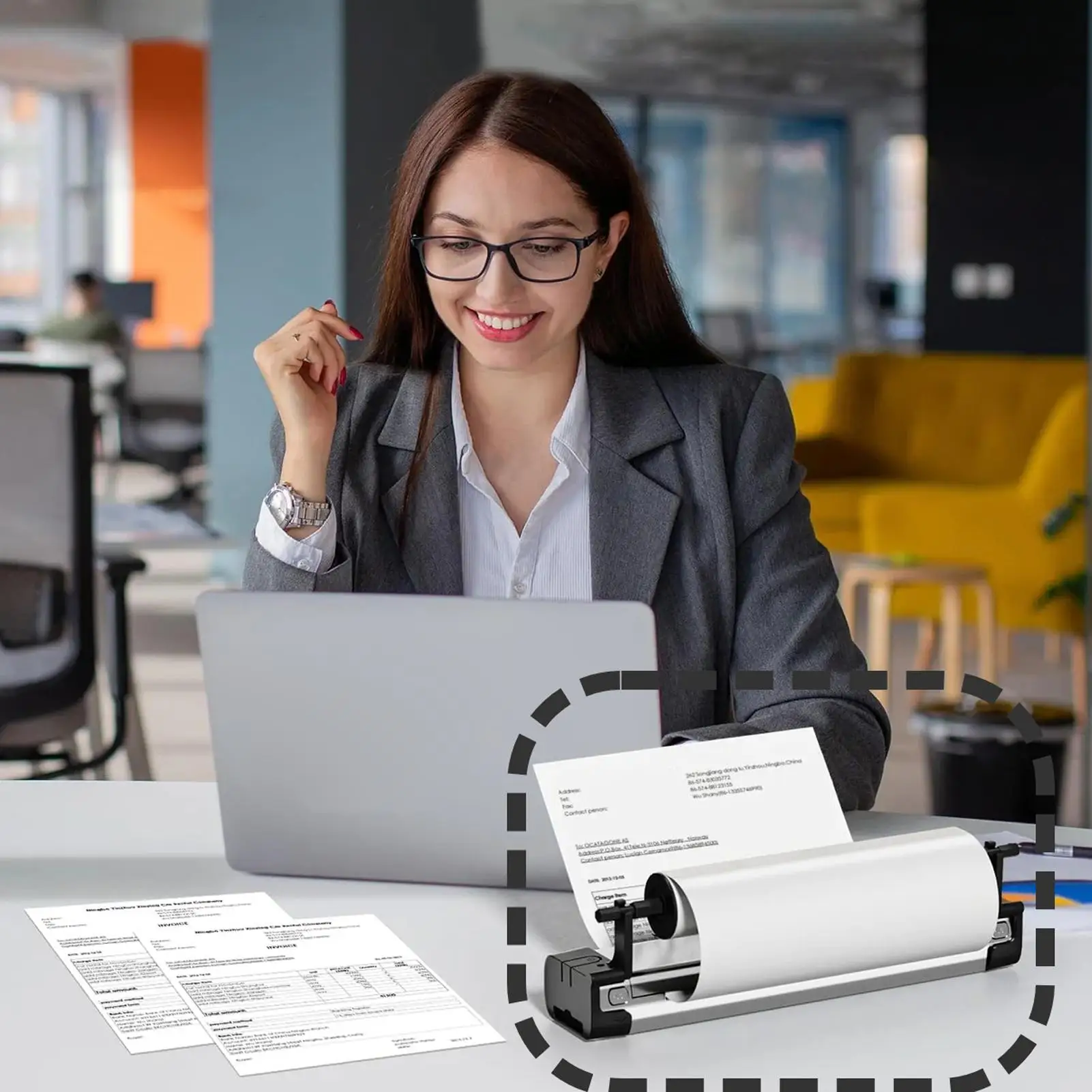 

Подставка для термопринтера, бесчернильная стойка для мобильного принтера, портативный профессиональный держатель для деловых женщин, мужчин, школы, дома, учебы компании