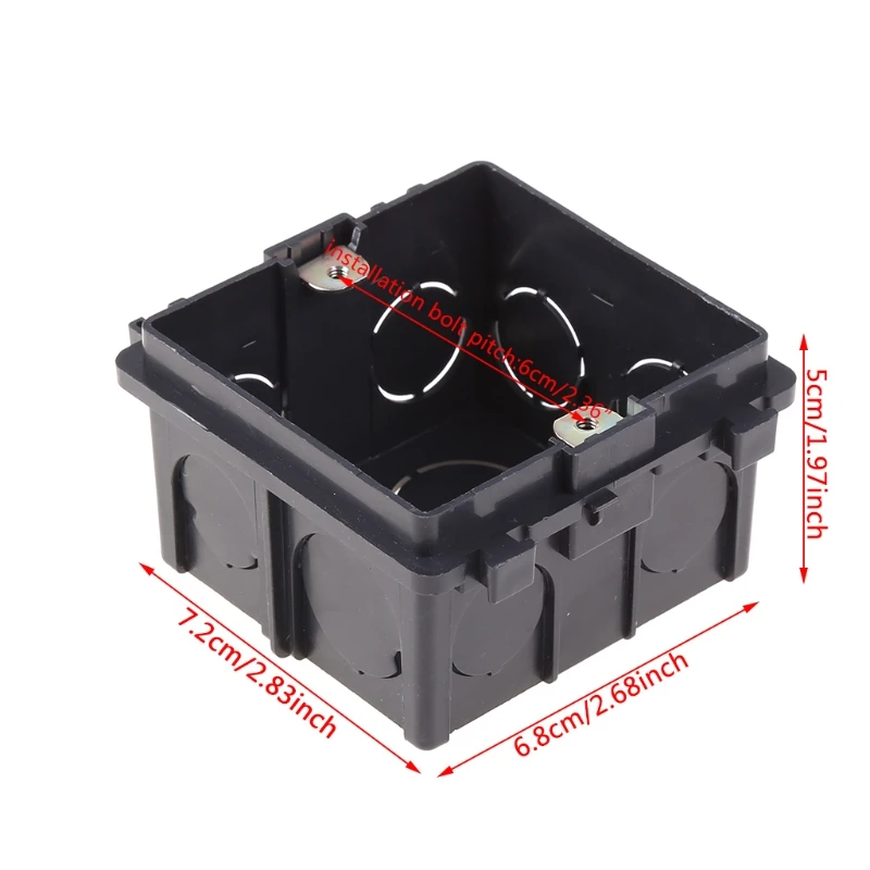 652F 86-Type PVC Junction Box Wall Mount Cassette For Switch Socket Base