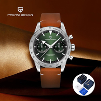 PAGANI DESIGN Men's Watches Top Luxury Quartz Wristwatch VK64 Speed Sports Chronograph Watch For Man AR Sapphire Mirror Gift Box