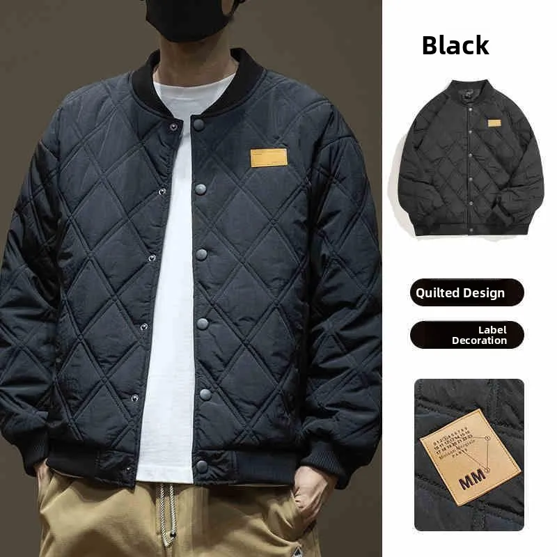 

Lightweight Air Cotton Men's Jaet Autumn Winter Loose plus Size Casual Baseball Coat Warmth Youth Faion Home Wear