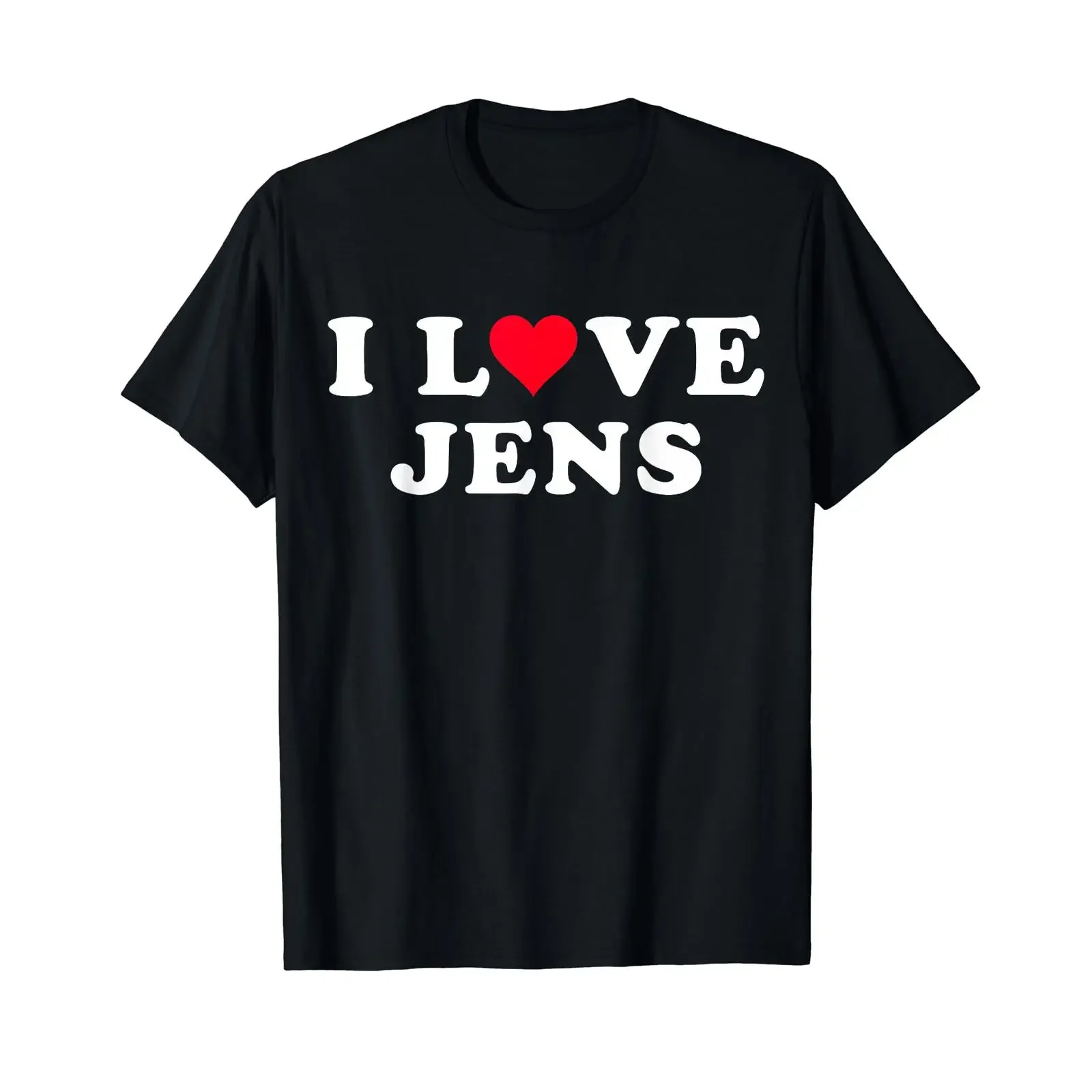 I love Jens Matching girlfriend boyfriend name T shirt vintage Washed fashion Breathable Casual homme Top For Everyday Wear