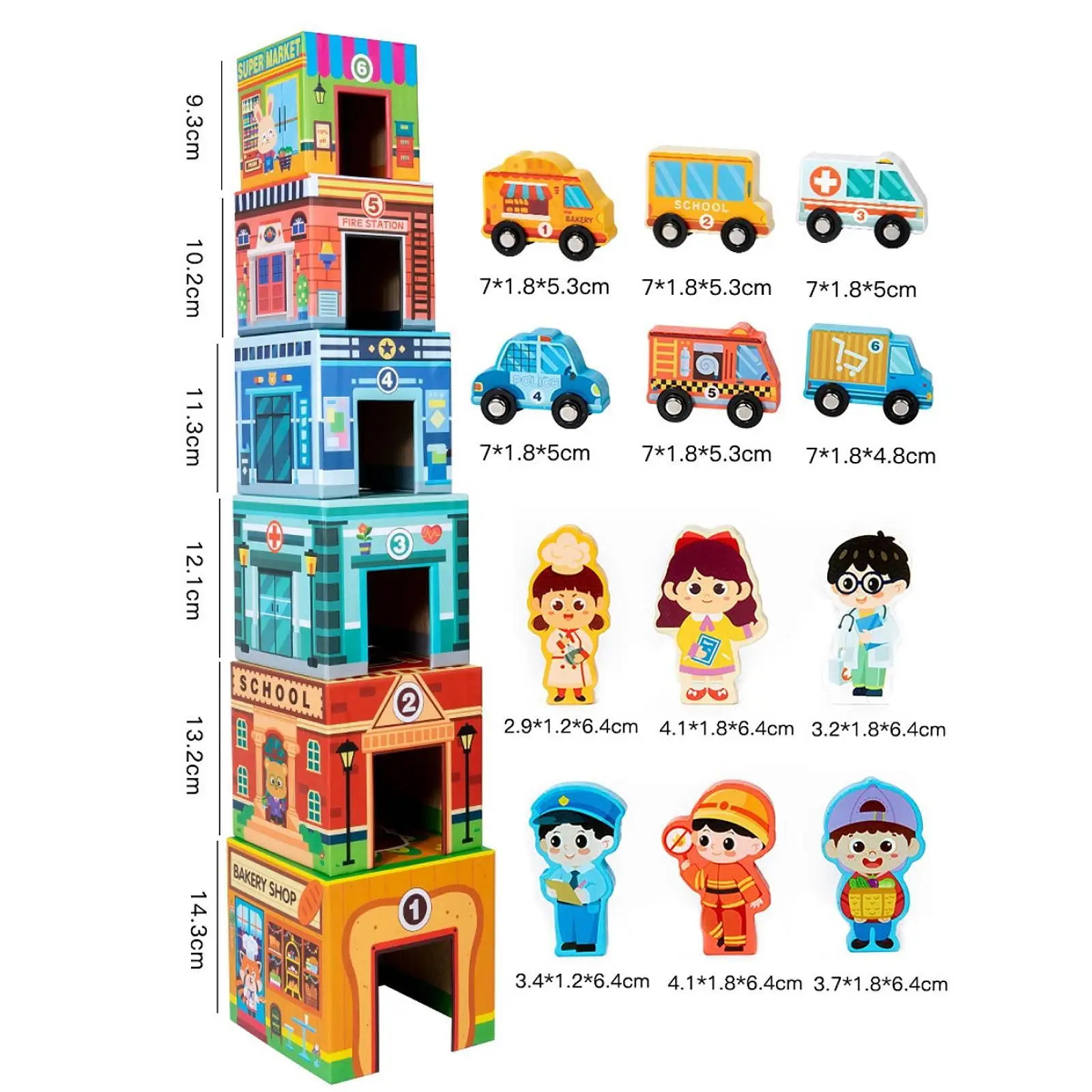 Toddlers Sorting and Stacking Toys Building Blocks Building Blocks Game for Kids Baby Blocks Nesting Boxes for 1 2 3 Year Old