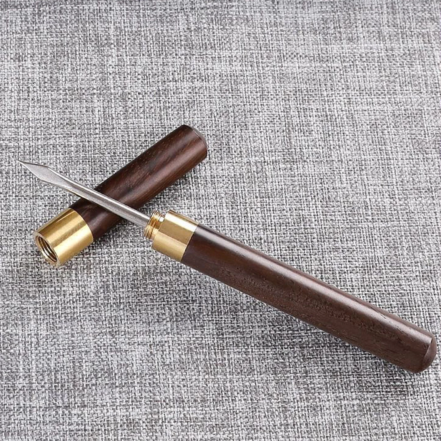 OANKR Tea Knife Needle Wooden Handle Puer Puerh Tea Needle Ice Pick Tool for Breaking Tea Cake Brick or Breaking Ice Tools