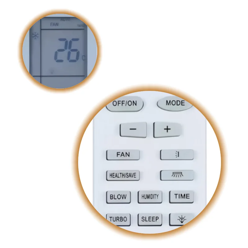 

YBOF Replacement Remote Control for Gree Air Conditioner,Compatible with YB1FA YB1F2 YBOF1 YBOF2 YBOFB Y502K AC Controller