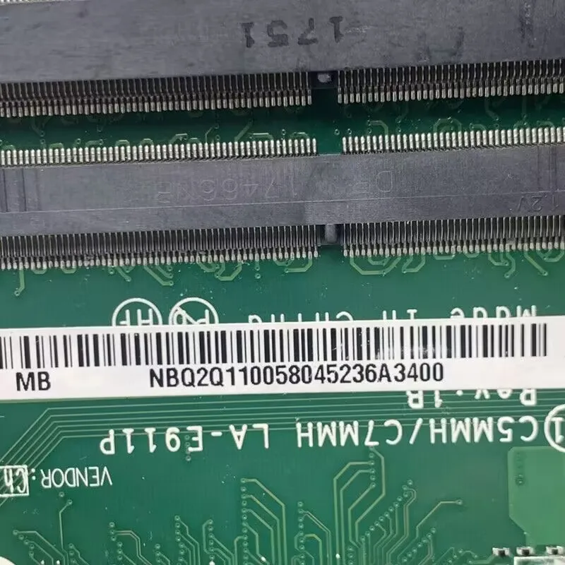 

C5MMH/C7MMH LA-E911P NBQ2Q11005 W/SR32Q I7-7700HQ Процессор N17P-G0-A1 GTX1050 Для Acer AN515-51 A715-71 Материнская плата ноутбука 100% протестирована