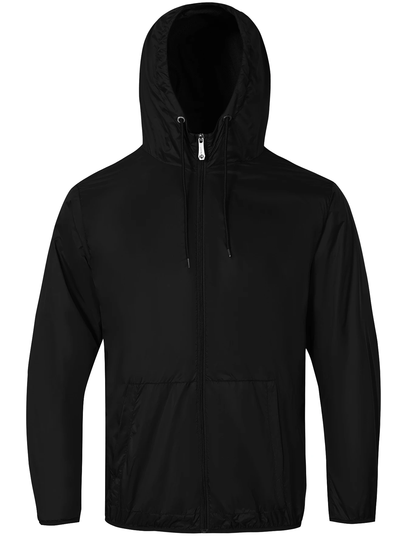 

Men's monochrome windproof nylon hooded top sports business jacket casual fashion high-quality windbreaker autumn and winter
