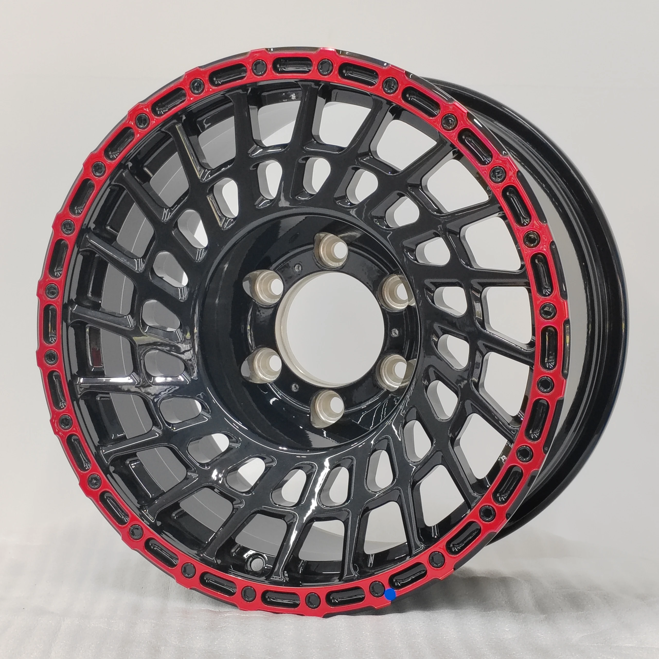 Custom Forged Aluminium Alloy Wheels Rims For Passenger Sports Car 4*4 Off Road With Decorated Beadlock Ring Deep Concave