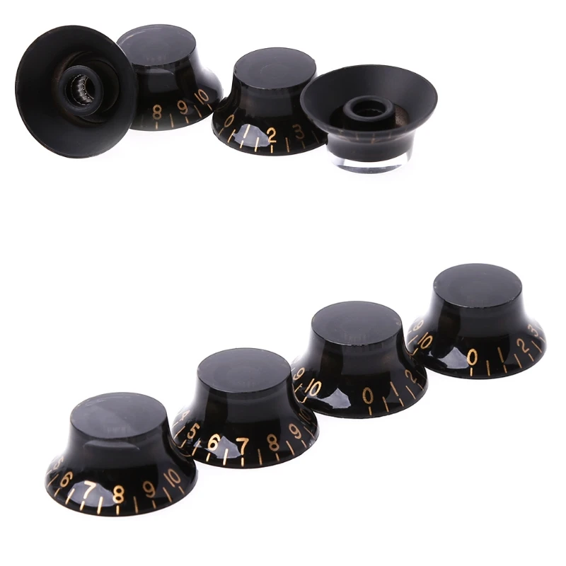 1pc Knob Button Guitar Tone Volume Control For LP Guitar Parts Black