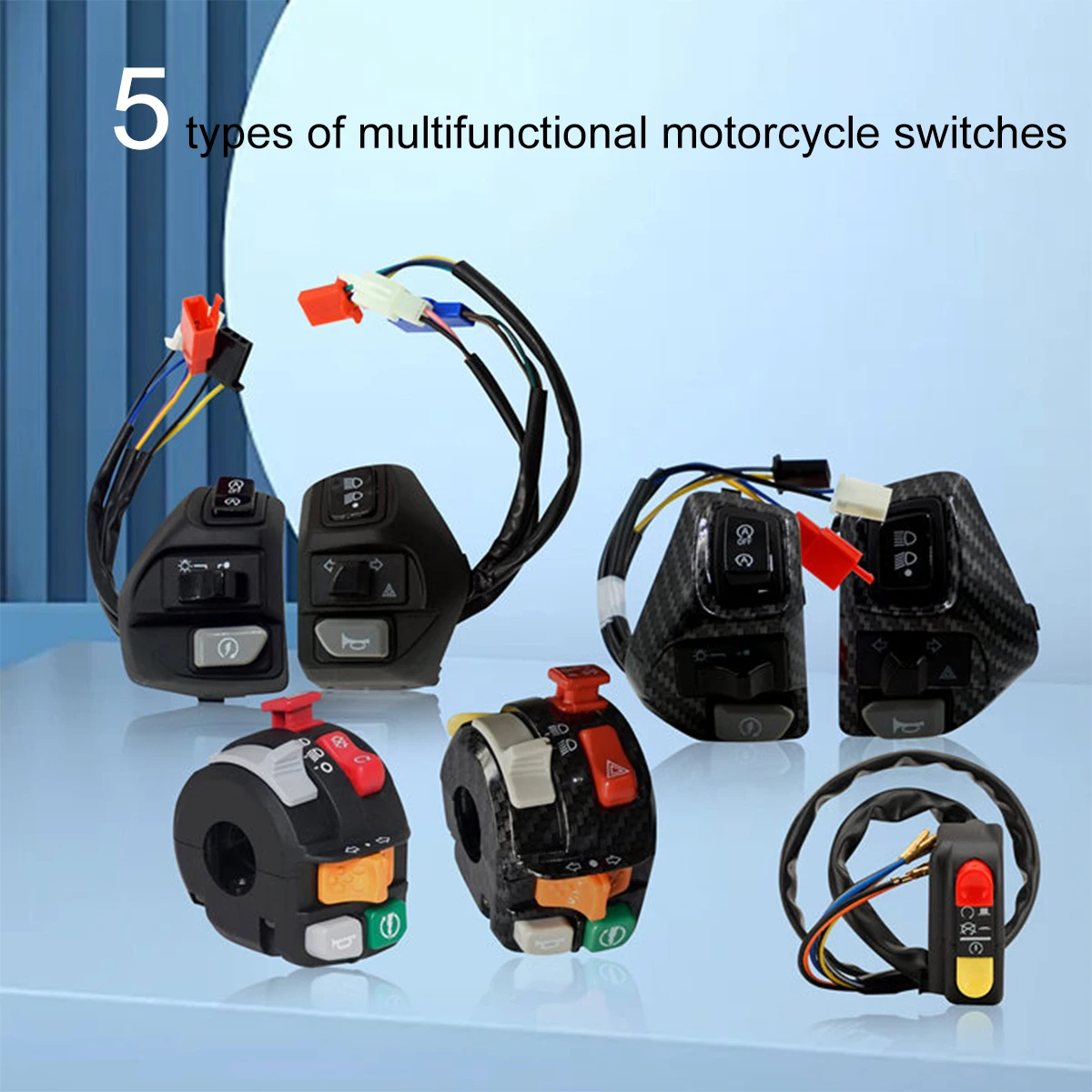 Universal Motorcycle Handlebar Flameout Switch Domino switch Honey well switch(Left +Right/set)OR(LEFT SIDE ONLY)(Right SIDE ONL