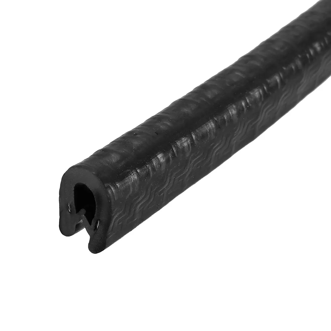 Uxcell 1/1.5/3Meter Edge Trim U Seal PVC Plastic U Channel Edge Protector Fits 0.3-1.5mm/0.8-2.5mm Edge Black/Grey/White