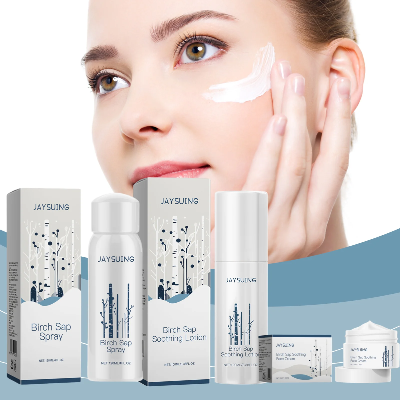 

Birch Juice Soothing Lotion Smooth Skin Moisturizing Spray Repair Pores Improve Skin Condition Compact Repair Care Face Creams