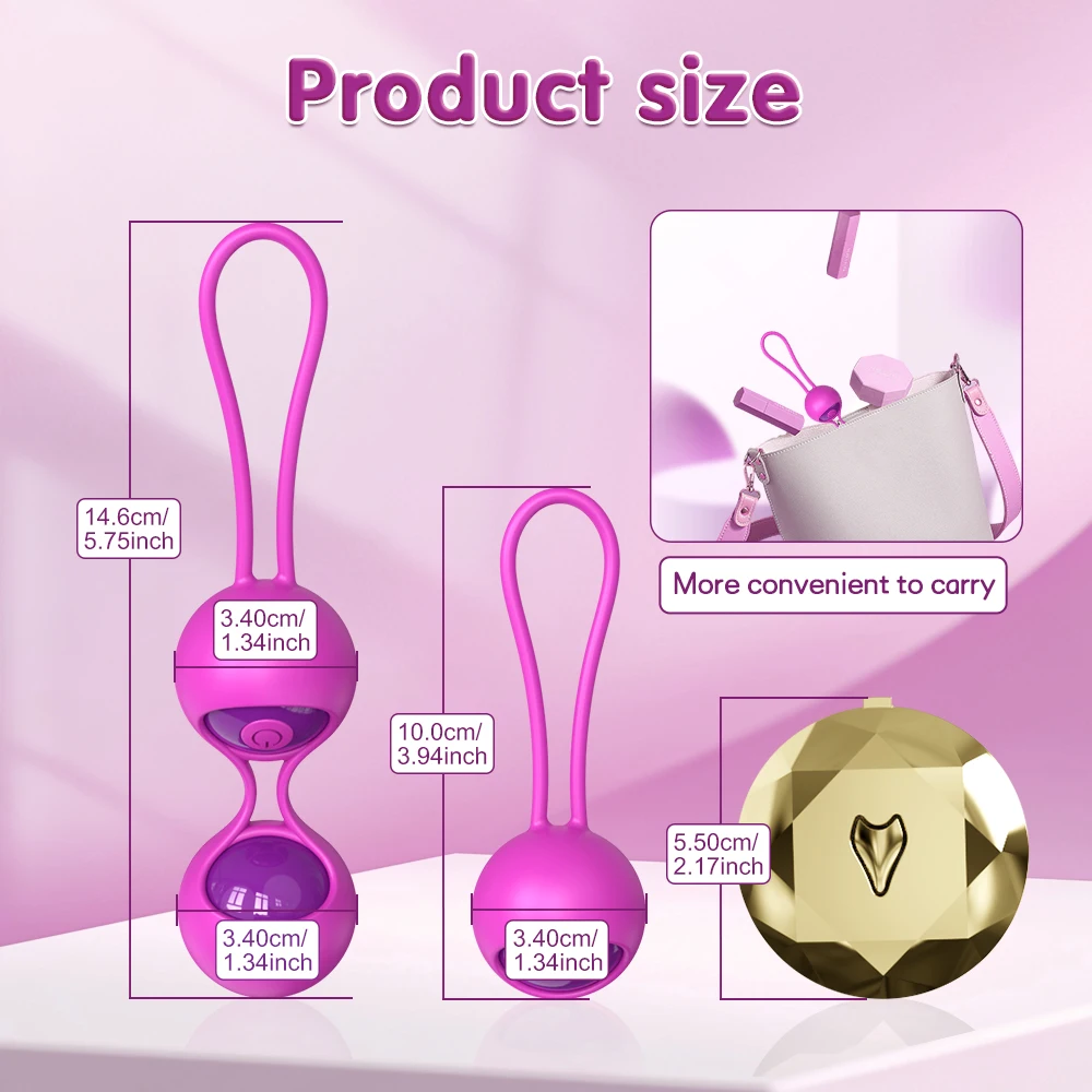 Remote Control Vaginal Ball Sex Toy for Women Vibrator Kegel Ball Simulator Vagina Chinese Ben Wa Ball Tightening Exerciser view 3