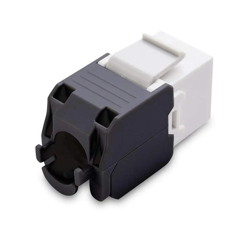 CEA 100-Pack Cat6a RJ45 Keystone Jack - Cat6 Compatible -180 Degree Toolless -Ethernet Wall Jack -Cat6a Network Coupler