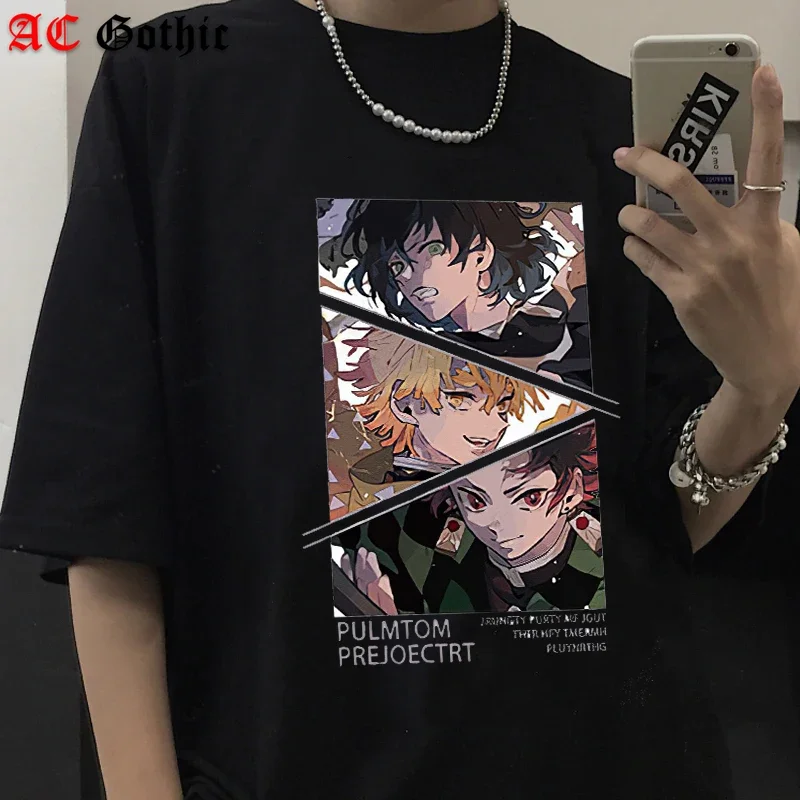 

Demon Slayer T-Shirt Women Inosuke Anime Demon Blade Novelty Pure Loose Tees O Neck Short Sleeve Tees Shirts Women Clothing Tops