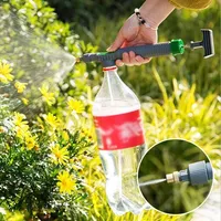 Sprayer Adjustable Drink Bottle Spray Head Nozzle High Pressure Air Pump Garden Watering Sprayer Manual Agriculture Tool