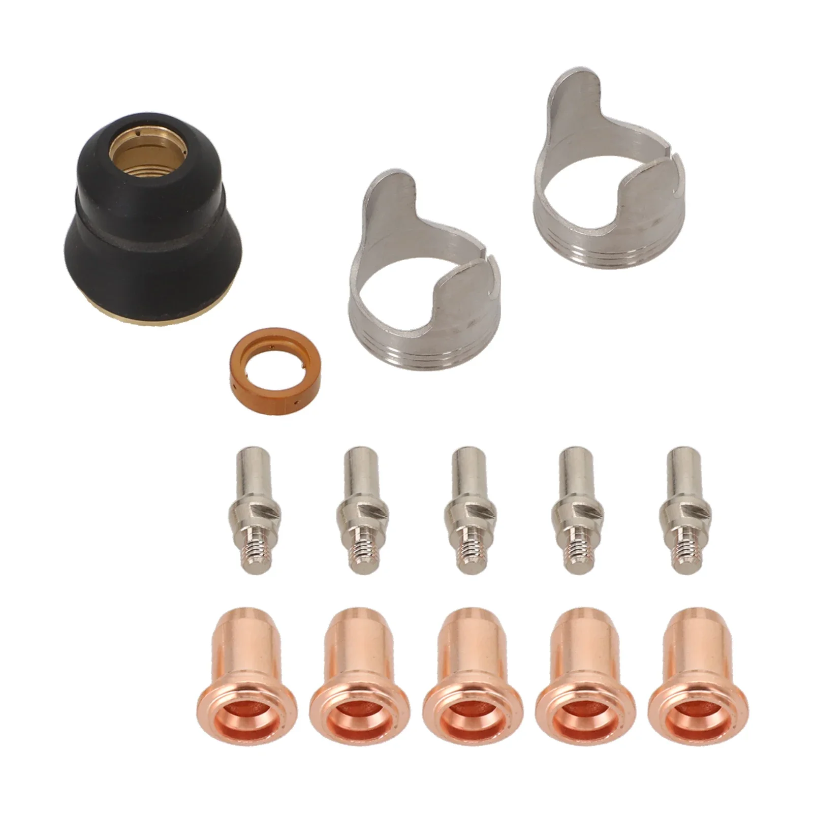 

Robust Set of Plasma Cutting Torch Parts Contains 14 Essential Components Including Electrode Tips Designed for IPT40 Cutters