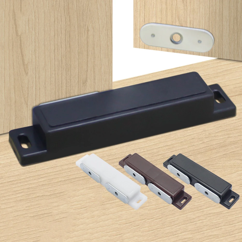 Magnetic Latch Magnetic Catches Door Lock Wardrobe Door Plastic Strong ABS Drawer Lock Invisible Magnetic Touch Lock
