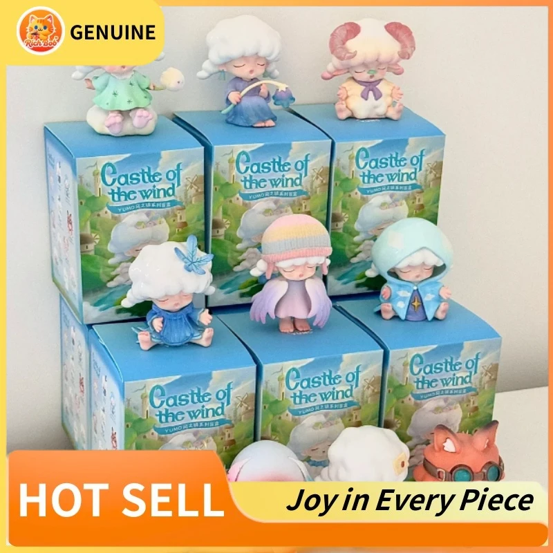 

Подлинная серия Yumo Castel Of The Wind, слепая коробка Kawaii, модное украшение для рабочего стола, сюрприз, детские подарки на день рождения, игрушка