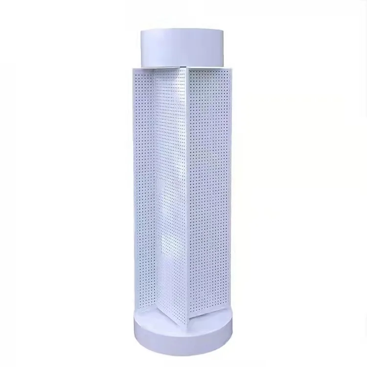 

Disc four-sided porous board, hole board, rotating display rack, hanging jewelry stickers, toys, keychains, storage racks, shopp