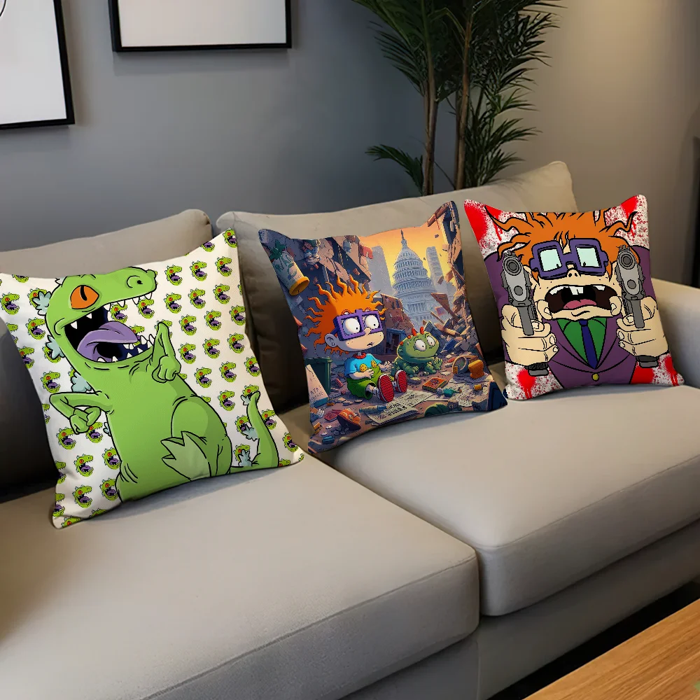 cover Pillow Cartoon Case R-Rugrats Cushion Room Bedroom Headboard Sofa Living Backrest Car Square