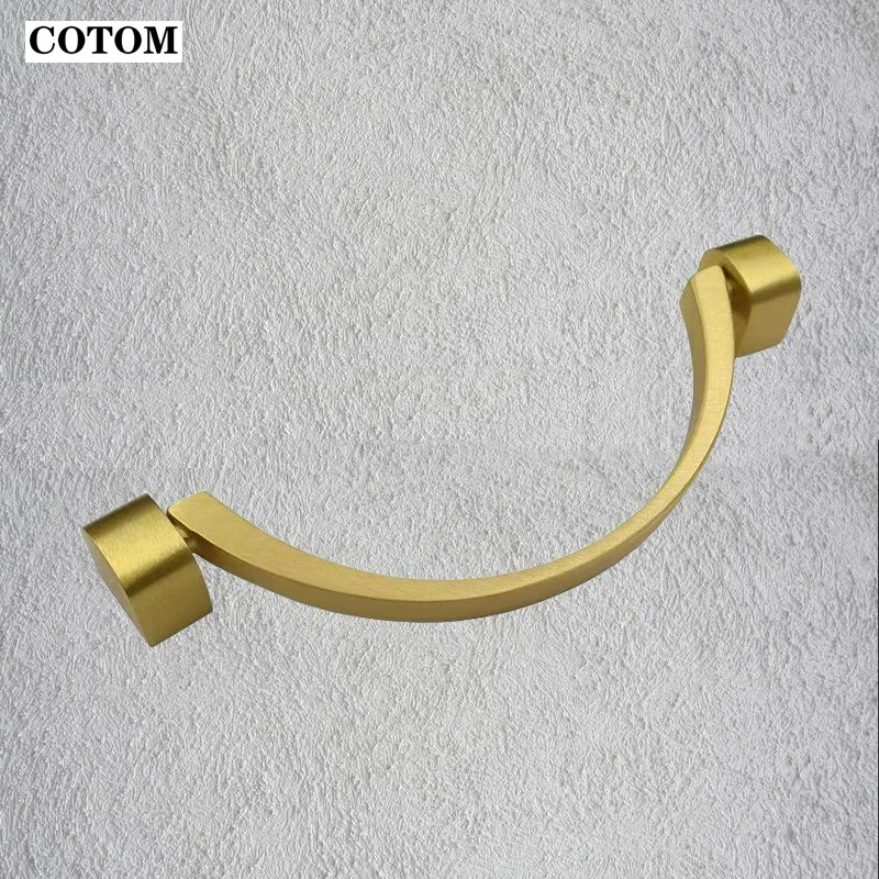 4 Pieces Morden Solid Brass Furnitur Drawer Knob Kitchen Cabinet Door Cupboard Door Knob Wardrobe Handle Pull
