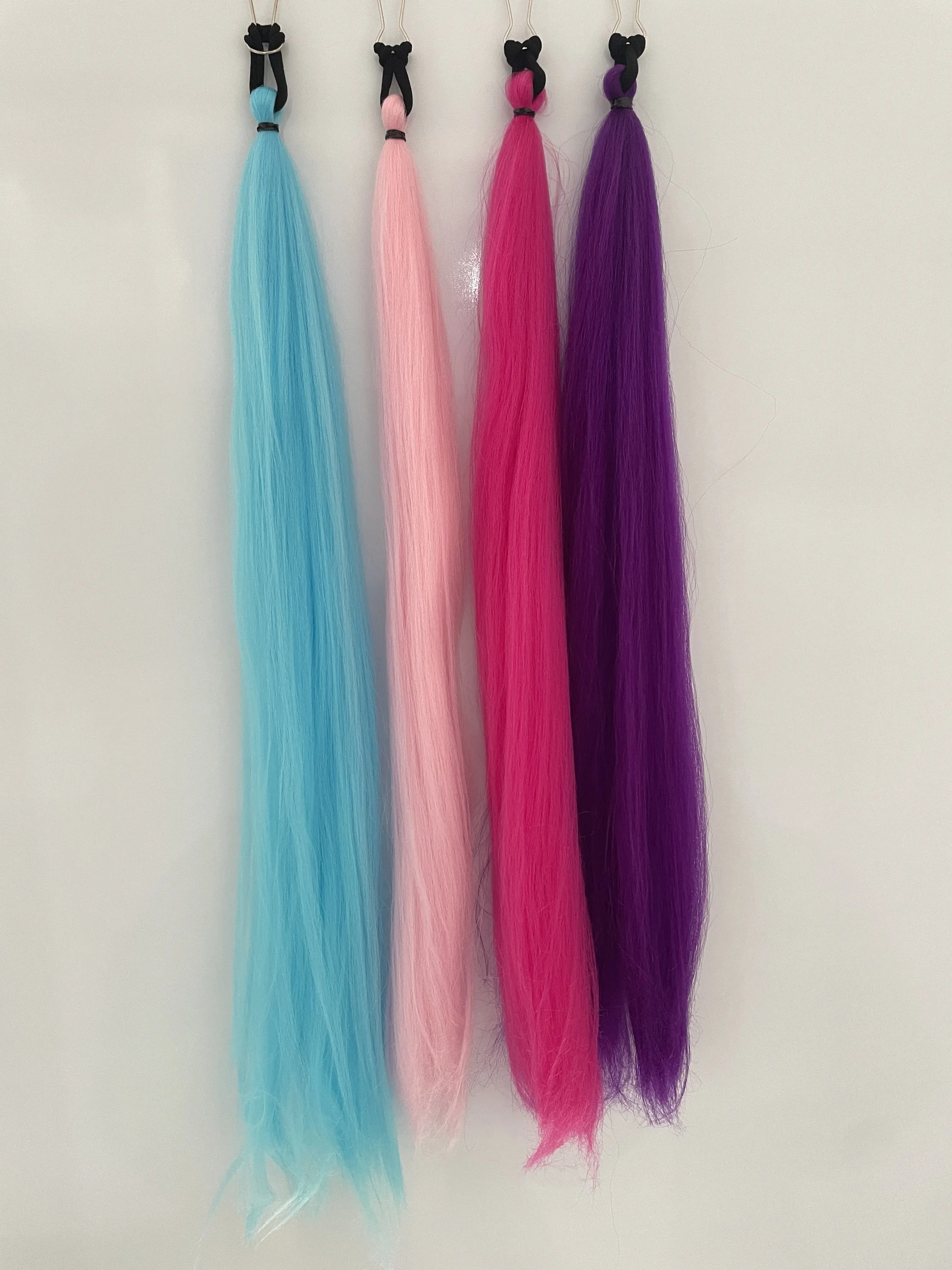 

Movie Kpop Kids Girls Cosplay Wig Mira Rumi Zoey Demon Hunters Purple Black Red Long Hair Halloween Cosplay Props