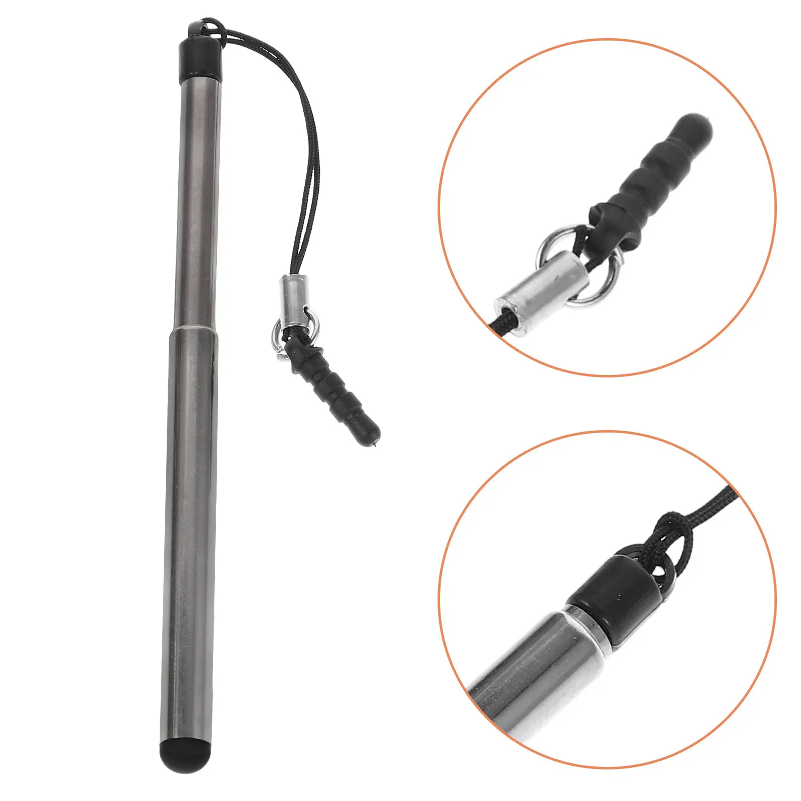 

Тонкий выдвижной стилус для сенсорных экранов, портативная емкостная ручка с высокой чувствительностью для телефонов, планшетов, ноутбуков, для офиса и домашнего использования