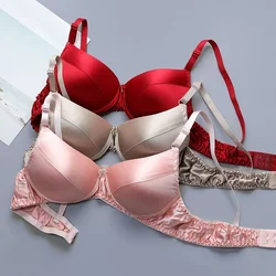 Silk Bra Double-sided Silk Seamless Underwear Women's Thin Style Without Steel Ring Breathable Bra