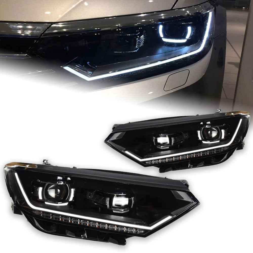 

AKD Car Lights for VW Passat B8 LED Headlight Projector Lens 2016-2019 Magotan Headlights DRL Head Lamp Angel Eye Accessories
