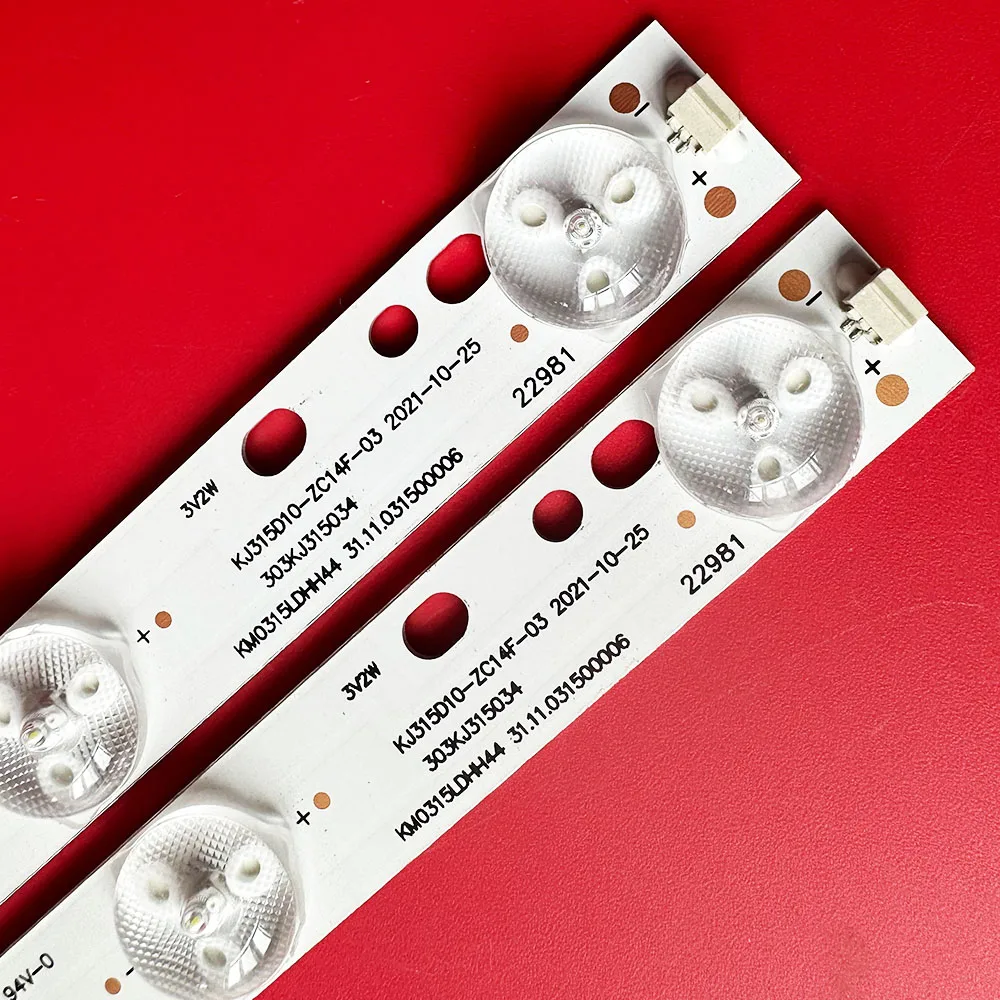 2/10 szt. Paski podświetlające LED do KJ315D10-ZC14F-03 303KJ 315034   KM0315LDHH44 KB0315 D304PHHB01F5B
