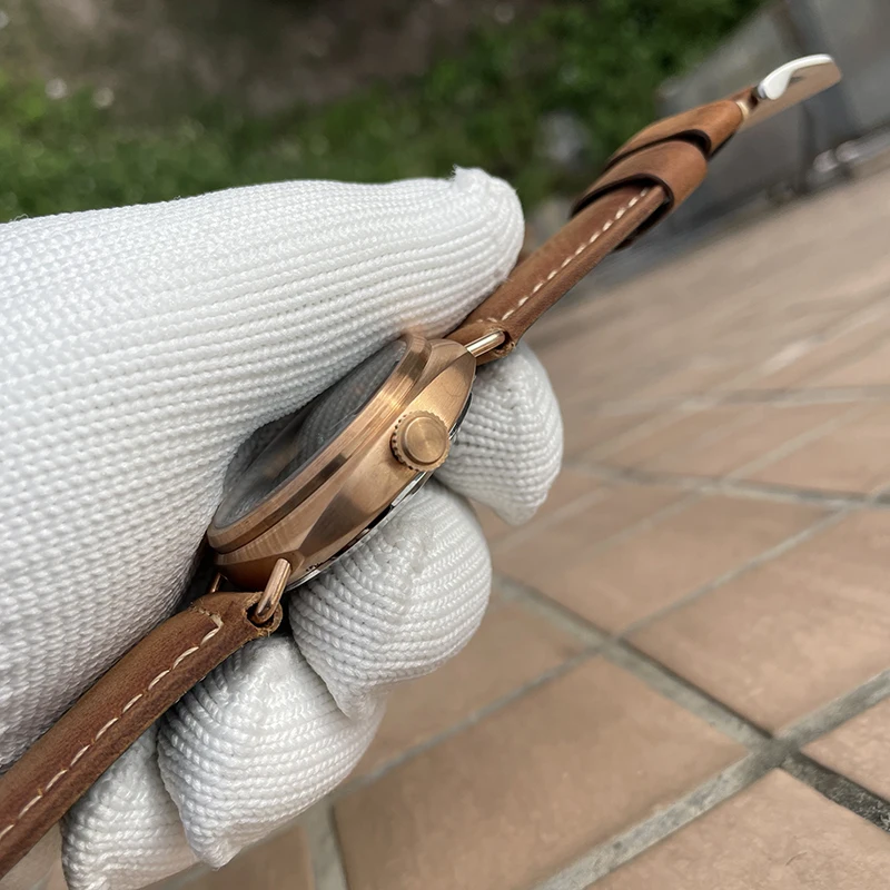 ساعة غواص رجالية من STEELFLIER 42 مللي متر CuSn8 ساعة يد ميكانيكية أوتوماتيكية برونزية 20ATM مقاومة للماء C3 مرآة ياقوت مضيئة NH35