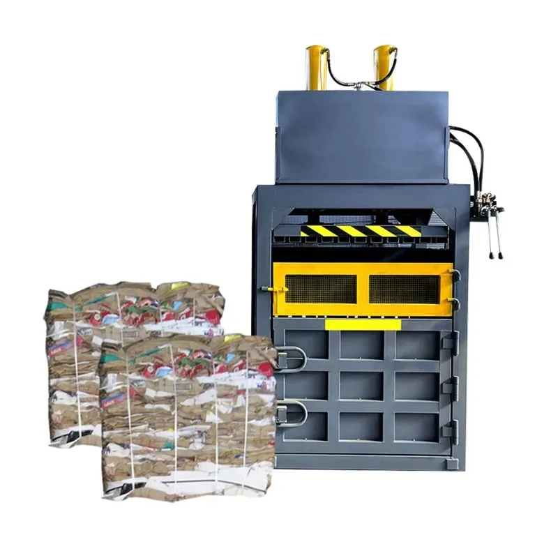 Customized 80-120 Ton Waste Paper Cardboard Hydraulic Vertical Baler Can Waste Plastic Bottle Press Baler Machine On Sale