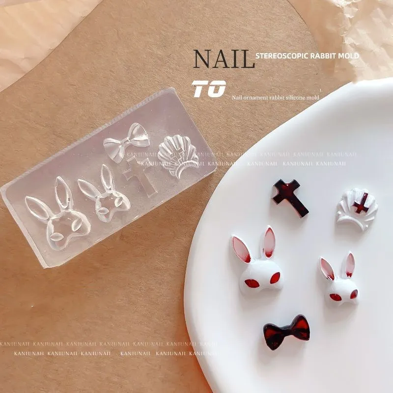 MO1-MO80 3D Acryl Nail Mold voor Nail Art Decoraties Siliconen Mallen Nail Art Sjablonen Patroon Mold Nagels Art DIY