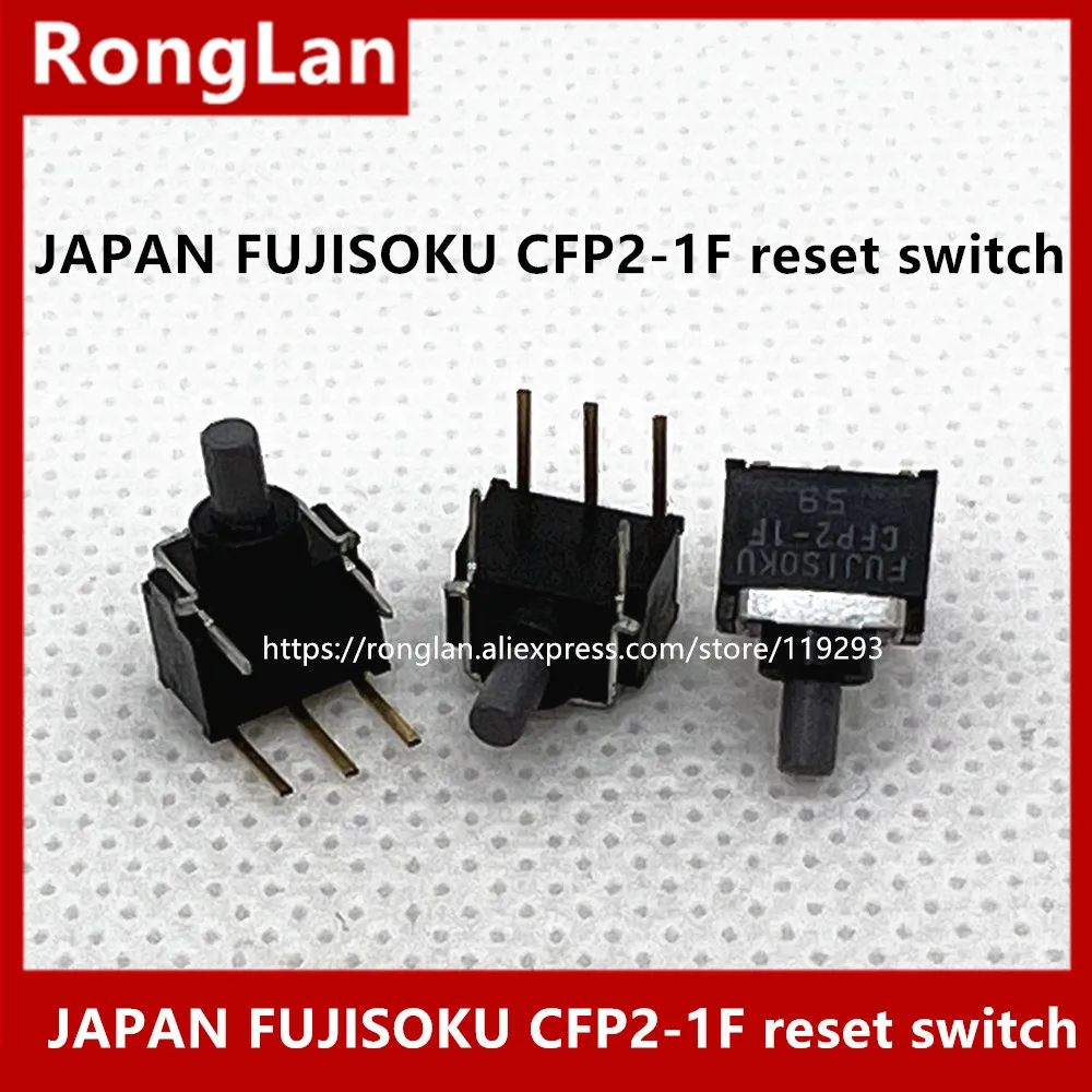 [ BELLA]Japan imported button reset switch FUJISOKU CFP2-1F clubfoot button switch SPDT-10pcs