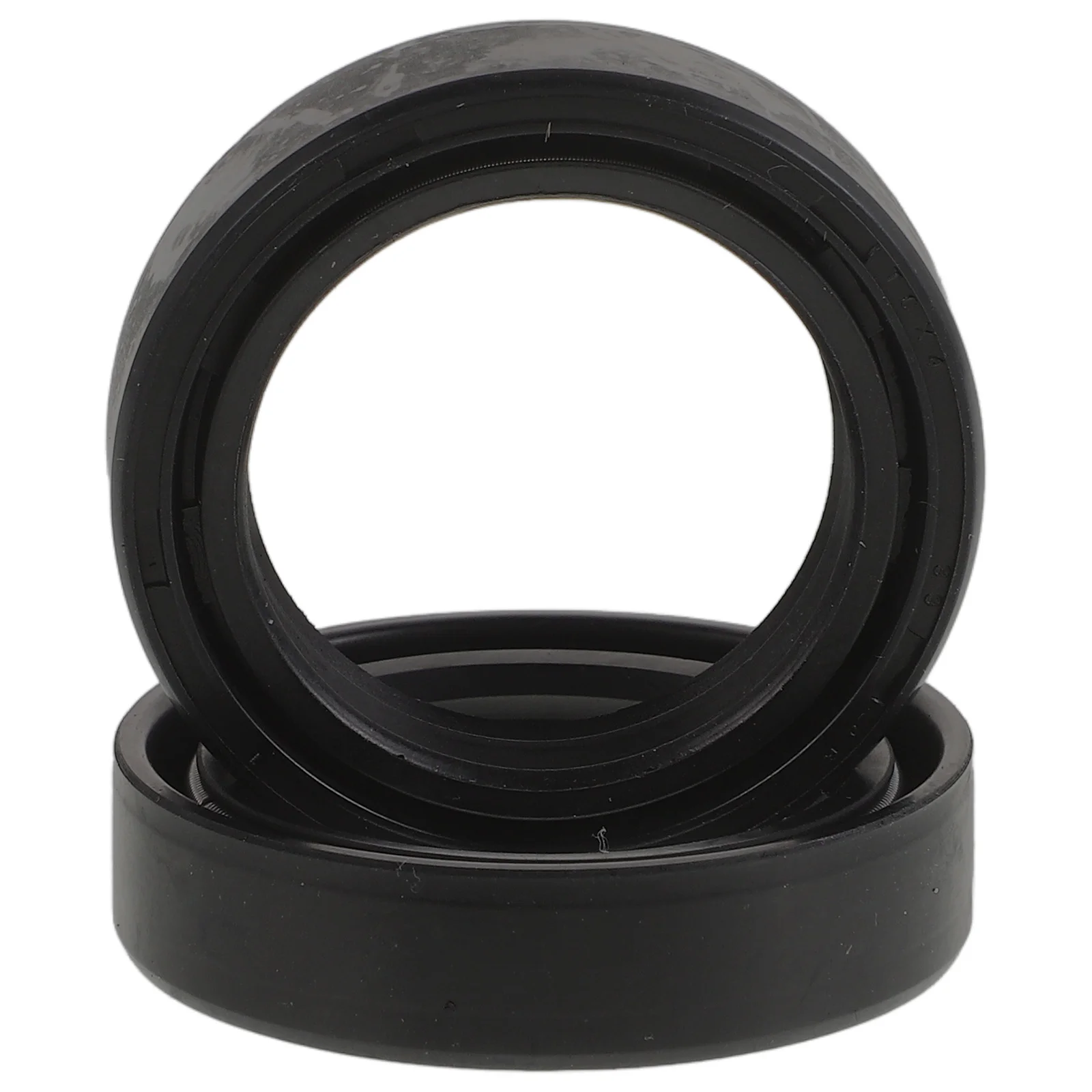 

2Pcs Motorcycle Front Fork Oil Seal Plastic Wear-Resistant Replacement for Universal Front Fork Damper Shock Absorber Seal Kit