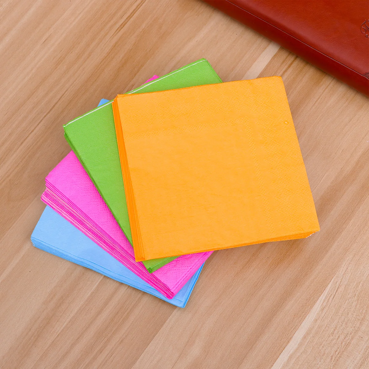 80 قطعة منديل مناديل بلون واحد مناديل للاستعمال مرة واحدة مناديل مربعة لحفلات الزفاف وحفلات أعياد ميلاد الأطفال