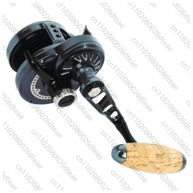 Hand  Reel 1 Gear Ratio 9+2BB Saltwater Aluminum Alloy Metal Slow Pitch Jigging Drum Reel Saltwater Fi