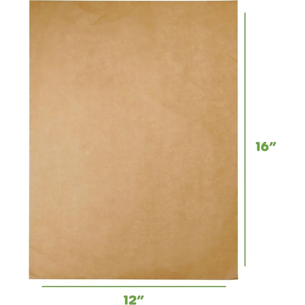 200 Pack 12x16 Inch Unbleached Non-Stick Pre-Cut Parchment Paper Sheets for Cooking and Baking