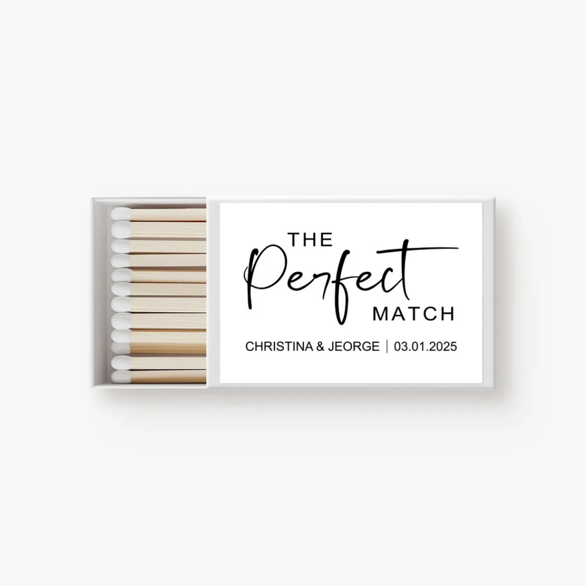 

Изготовленные на заказ свадебные наклейки на спичках, персонализированные сувениры