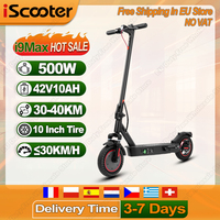 iScooter i9/i9Pro/i9Max Electric Scooter 500W Motor 42V10AH Battery Escooter 10inch Honeycomb Tire Adult Foldable City e-Scooter