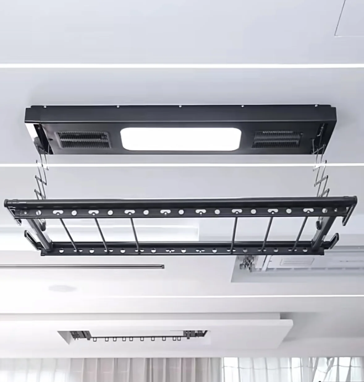 New Electric Clothes Rack Smart Home Ceiling Wall Mounted Laundry Dryer Rack Clothes Folding Hangers Clothes Drying Rack