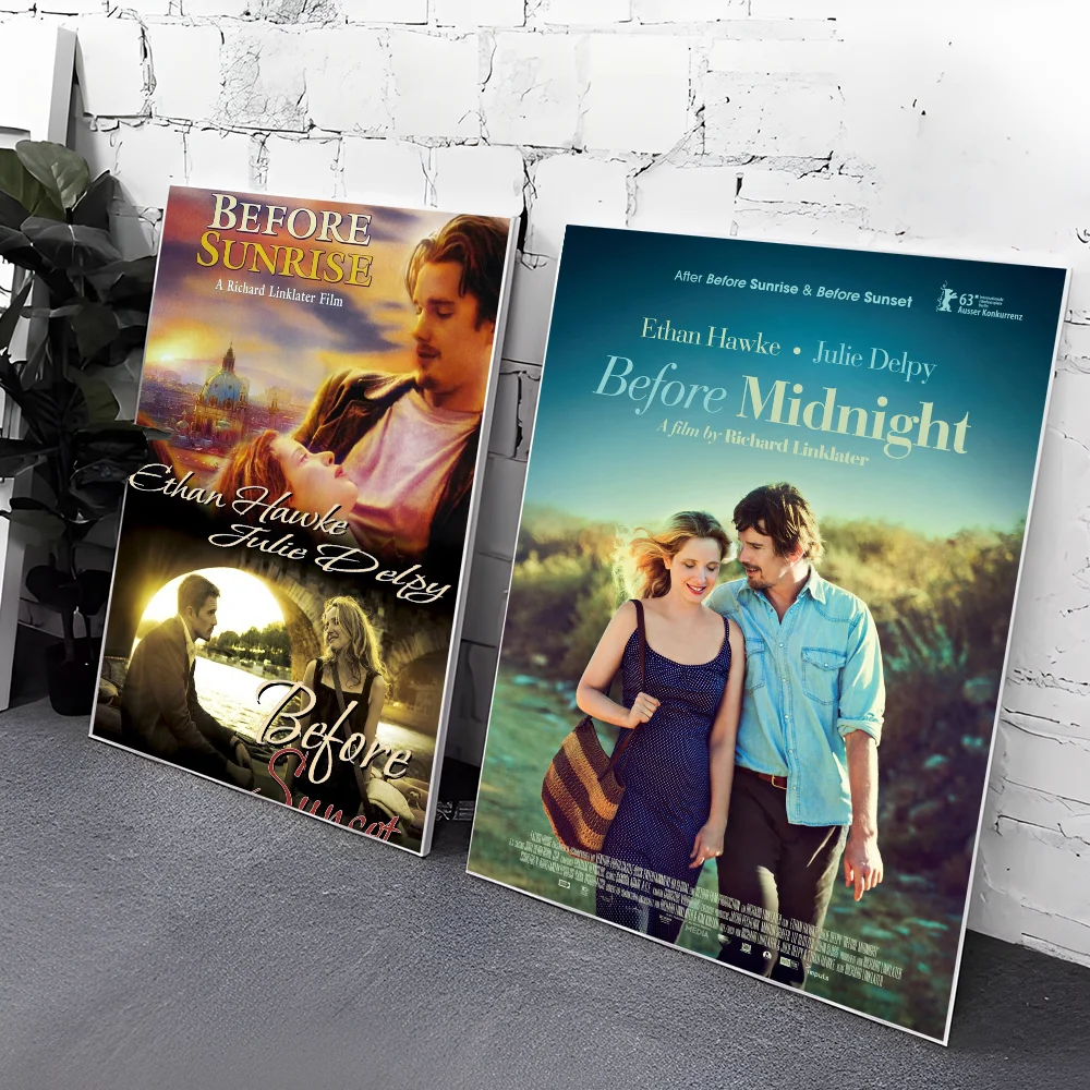 بيلا قبل شروق الشمس قبل غروب الشمس ملصقات الفيلم ، الكلاسيكية عالية الجودة جدار الفن ، ملصقات الرجعية للمنزل ، ديكور الغرفة #4