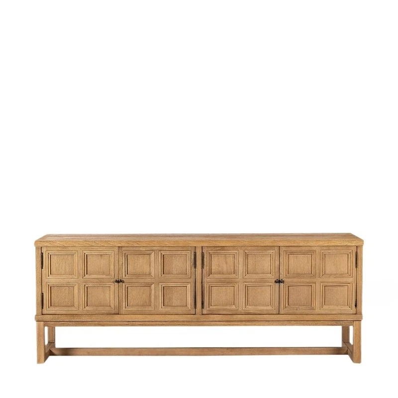 

American solid wood porch cabinet retro living room simple TV wall storage decorative cabinet