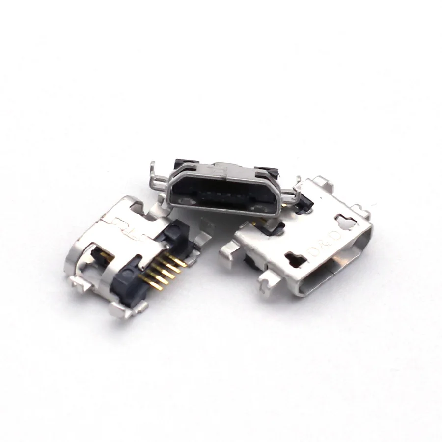 50pcs Micro USB 5pin Connector Jack Charging Port For Redmi 7A Huawei Y520 Y600 Y511 charger mini Socket