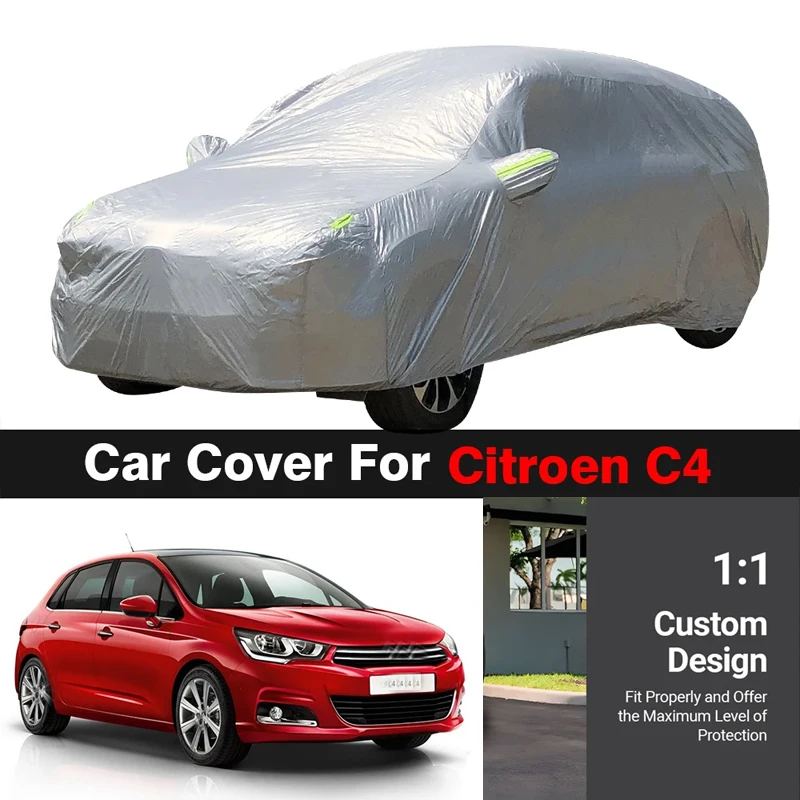 

Car Cover Outdoor Anti-UV Sun Shade Rain Snow Ice Resistant Dust Proof Cover For Citroen C4 Hatchback Sedan Coupe