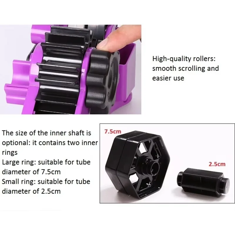 Semi Automatic Tape Dispenser with Compartment Slot Sublimation Multi Roll Cutting Hot Tape Dispenser